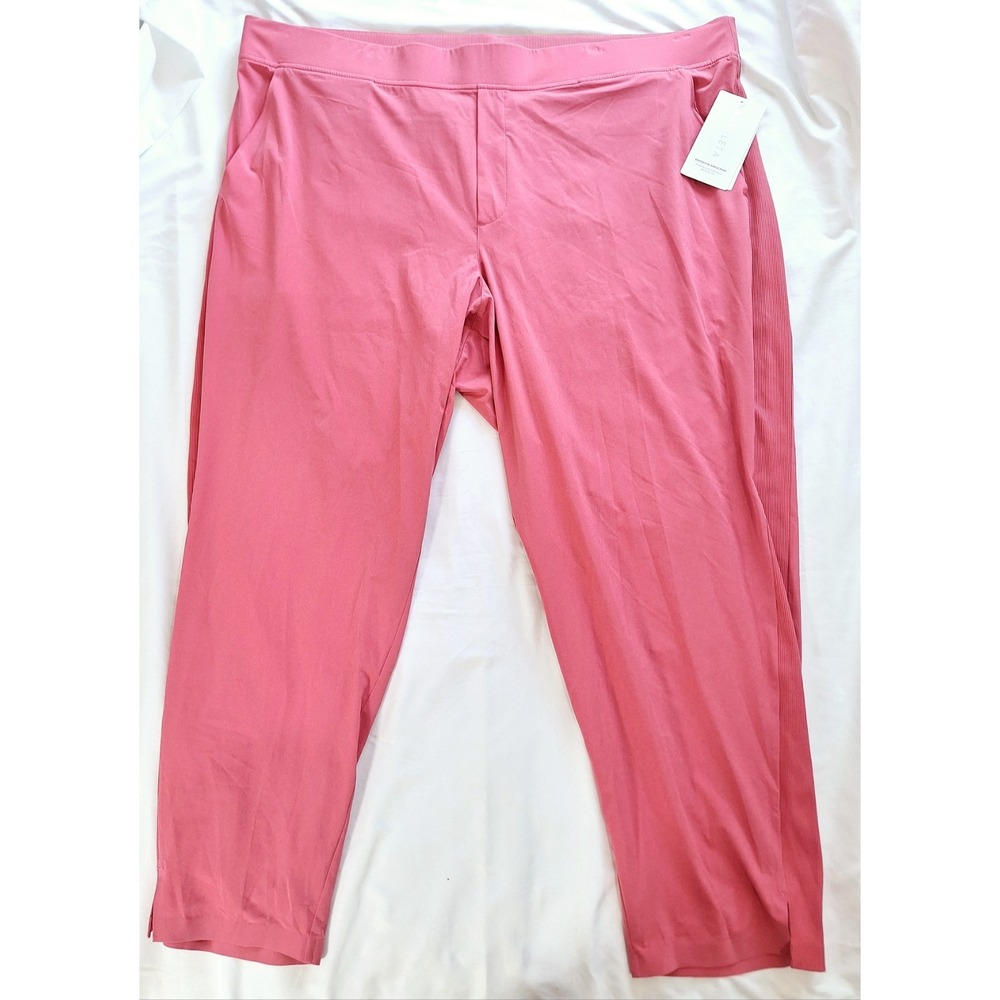Athleta Brooklyn Ankle Pant Pink High Rise Tapered Trouser Size 24 NWT